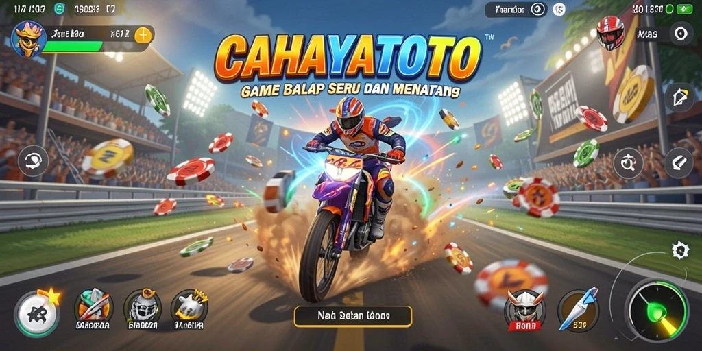 Tampilan gameplay balap seru dari CAHAYATOTO.