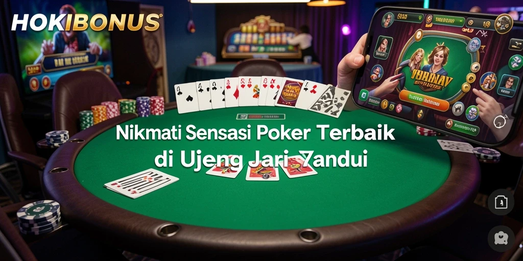 Tampilan menarik dari gameplay HOKIBONUS yang memikat para pemain Poker.
