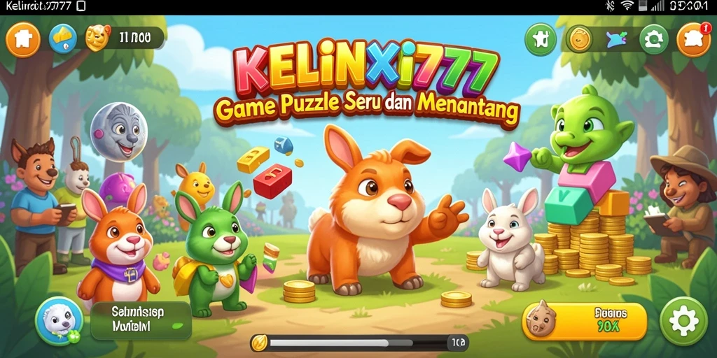 Screenshot gameplay KELINCI777 menampilkan tantangan puzzle yang menarik.