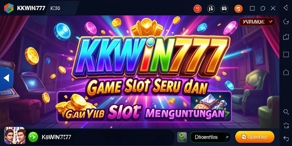 Tampilan gameplay KKWIN777 dengan efek slot yang menarik.