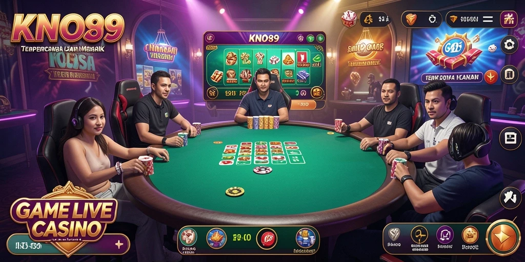 Screenshot gameplay KNO89 yang menunjukkan pengalaman Live Casino yang mendebarkan.