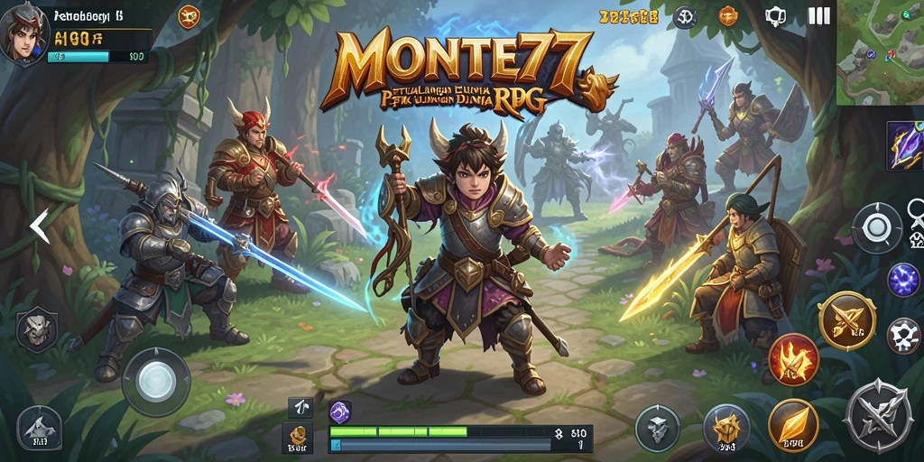 Gameplay epik di dunia fantasi <strong>MONTE77</strong> dengan pertarungan yang seru.