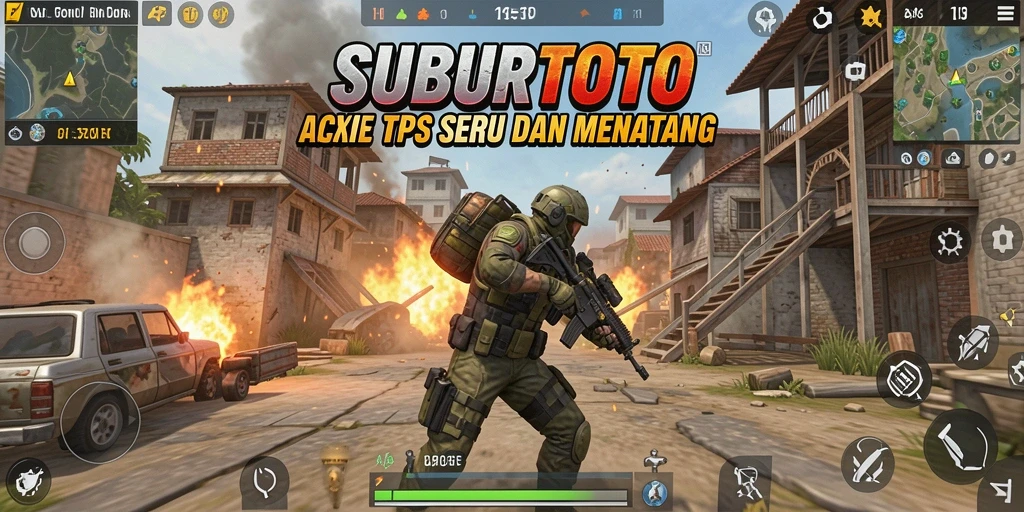 Tangkapan layar dari gameplay SUBURTOTO yang menampilkan aksi pertempuran TPS.