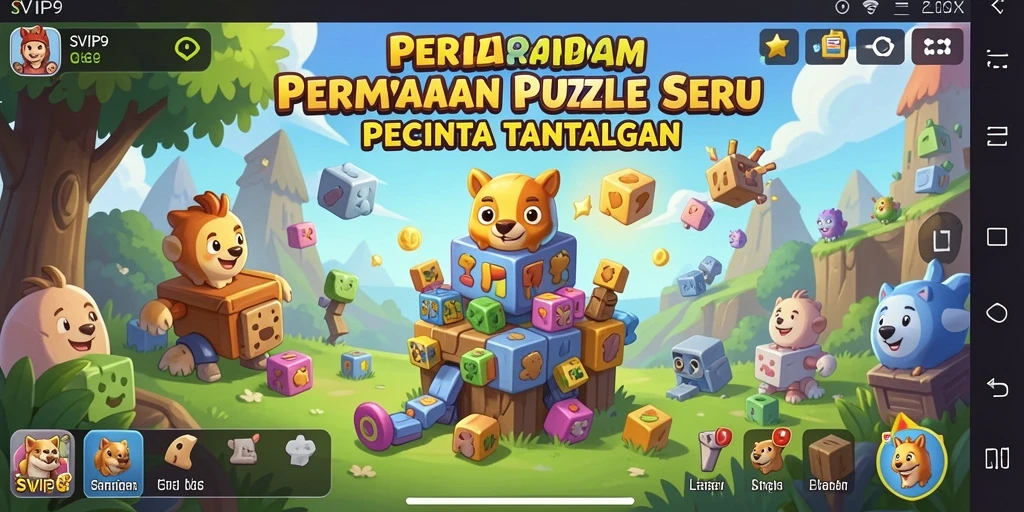 Tampilan gameplay seru dan penuh tantangan di SVIP9.