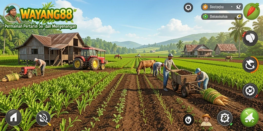 Tampilan menarik dari gameplay FARMING di WAYANG88.
