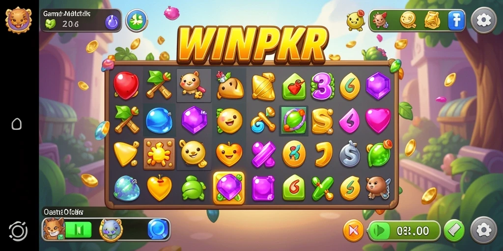 Tampilan screenshot gameplay <strong>WINPKR</strong> yang penuh warna dan menarik.